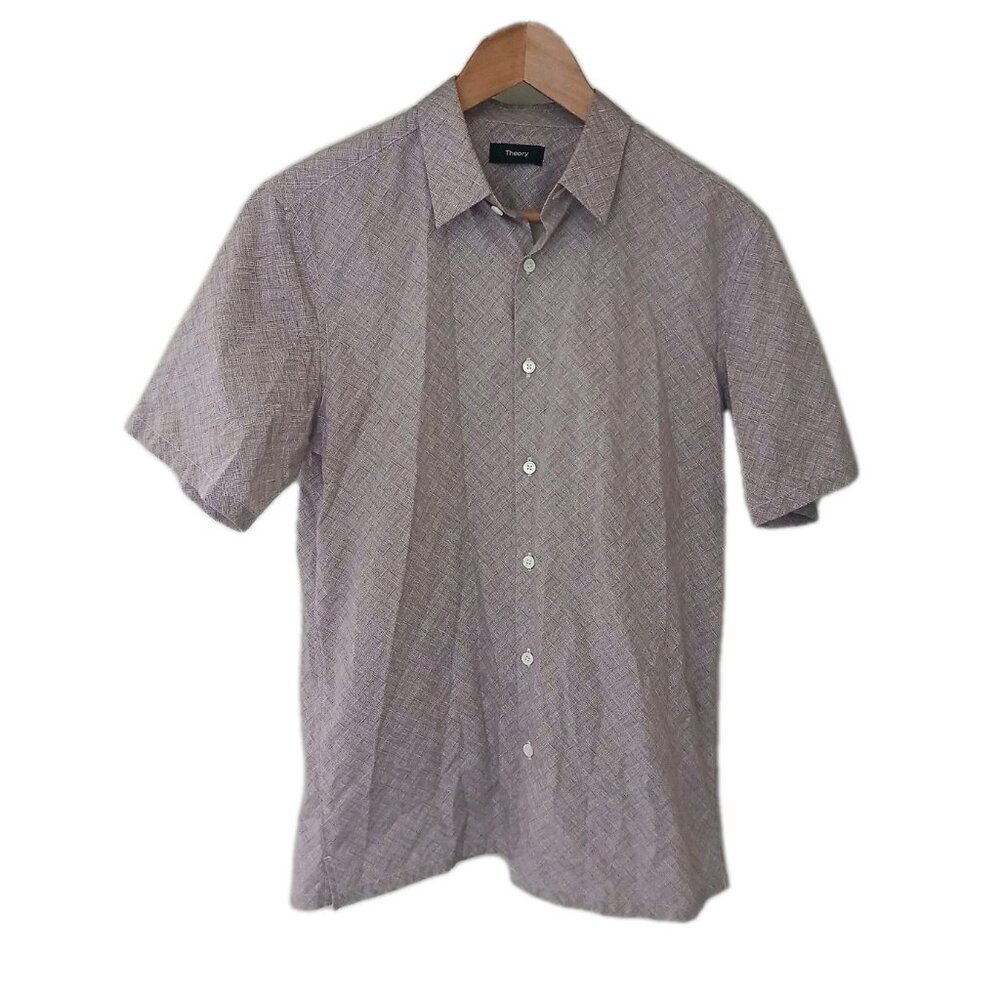 Theory Irving SS Sketch‎ Print Button Up Shirt